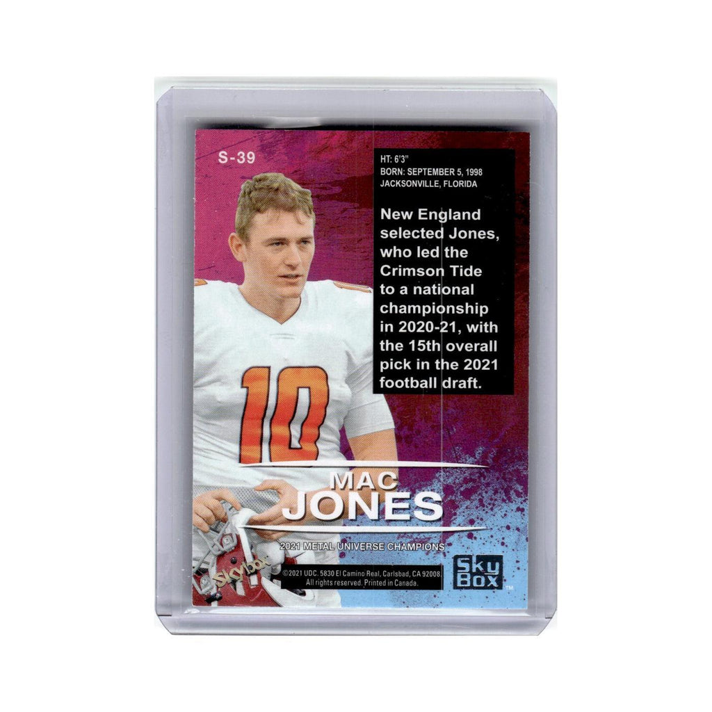 Mac Jones 2021 SkyBox Premium #S-39 Football Card NM