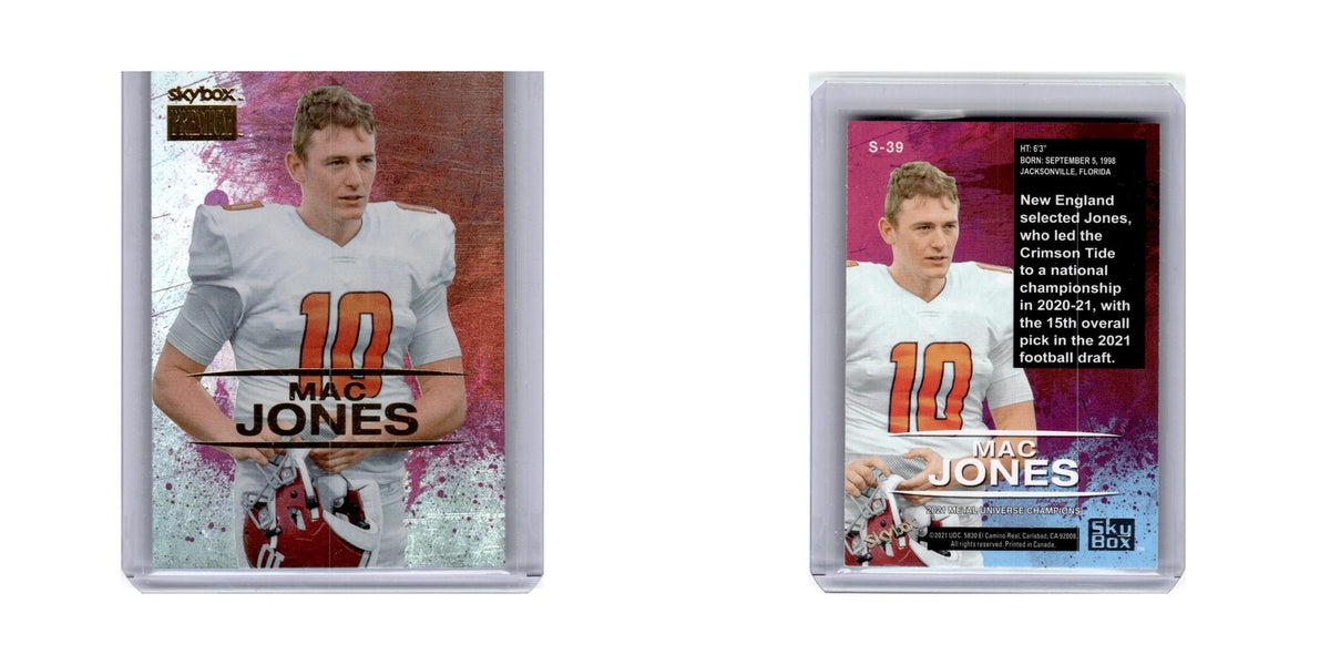 Mac Jones 2021 SkyBox Premium #S-39 Football Card NM