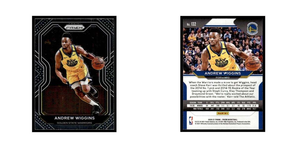 Andrew Wiggins 2020 Panini Prizm #132 Golden State Warriors Basketball Card NM