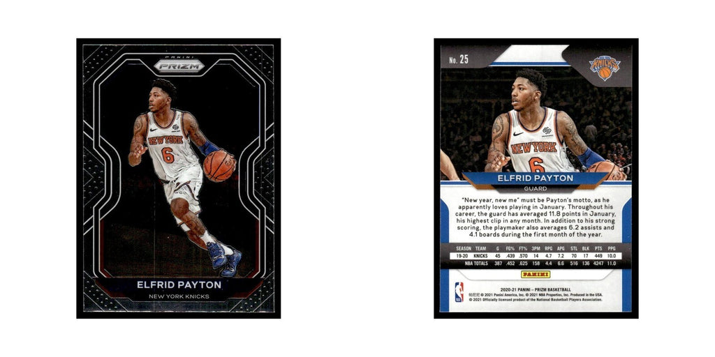Elfrid Payton 2020 Panini Prizm #25 New York Knicks Basketball Card NM