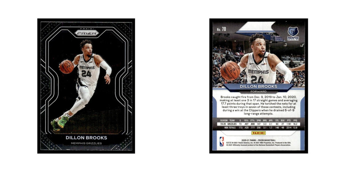 Dillon Brooks 2020 Panini Prizm #70 Memphis Grizzlies Basketball Card NM