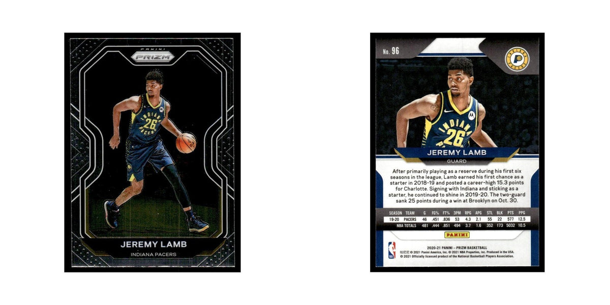 Jeremy Lamb 2020 Panini Prizm #96 Indiana Pacers Basketball Card NM