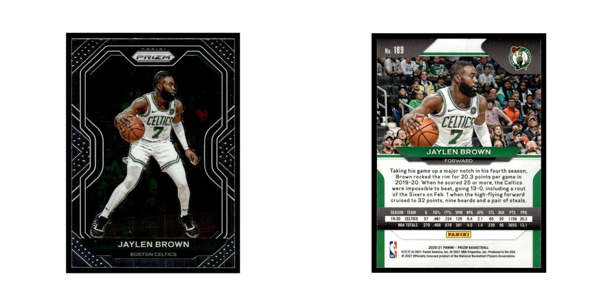 Jaylen Brown 2020 Panini Prizm #189 Boston Celtics Basketball Card NM