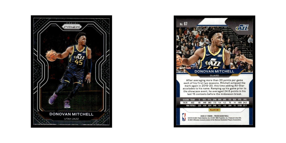 Donovan Mitchell 2020 Panini Prizm #68 Utah Jazz Basketball Card NM