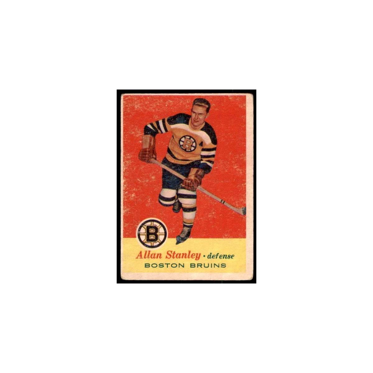 1957 Topps Allan Stanley Boston Bruins #15
