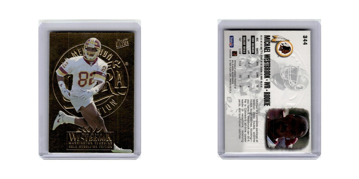 Michael Westbrook 1995 Ultra #344 Washington Redskins Football Card NM