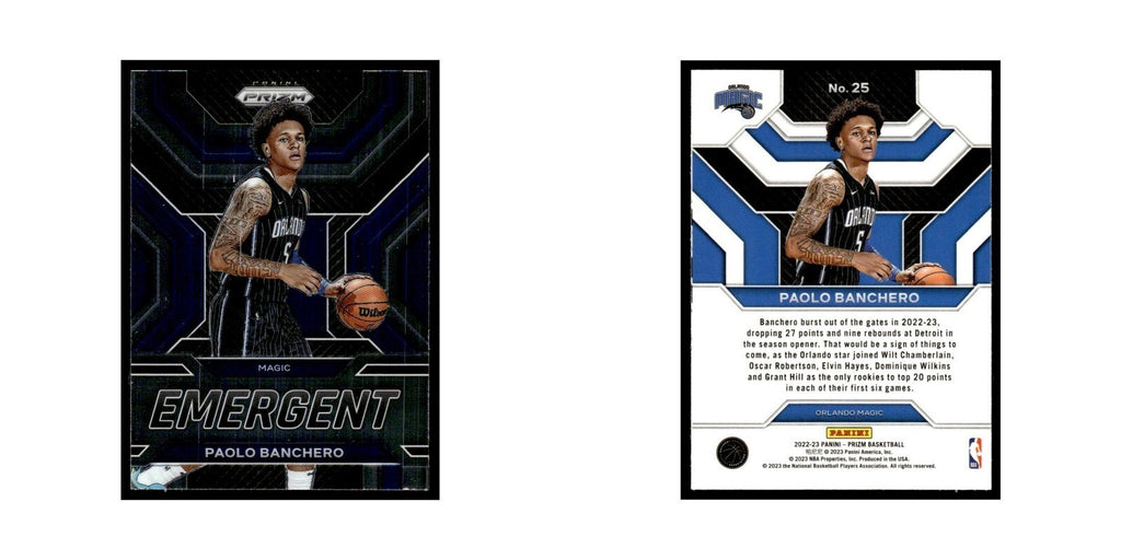 Paolo Banchero 2022 Panini Prizm #25 Orlando Magic Basketball Card NM