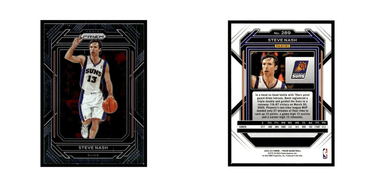 Steve Nash 2022 Panini Prizm #289 Phoenix Suns Basketball Card NM