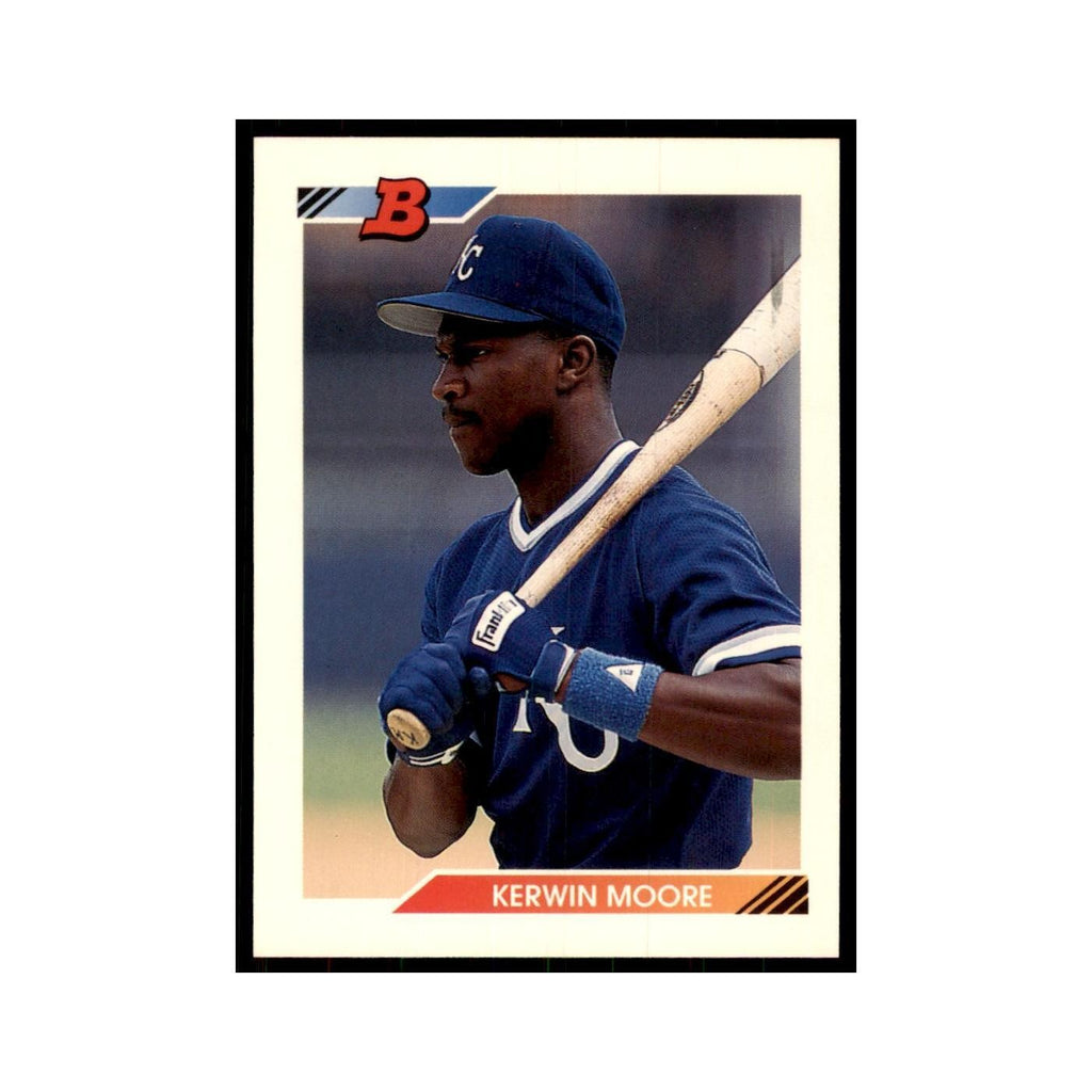 1992 Bowman Kerwin Moore Baseball Cards #593