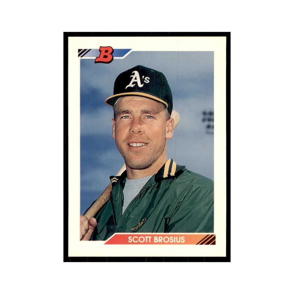 1992 Bowman Scott Brosius Baseball Cards #527