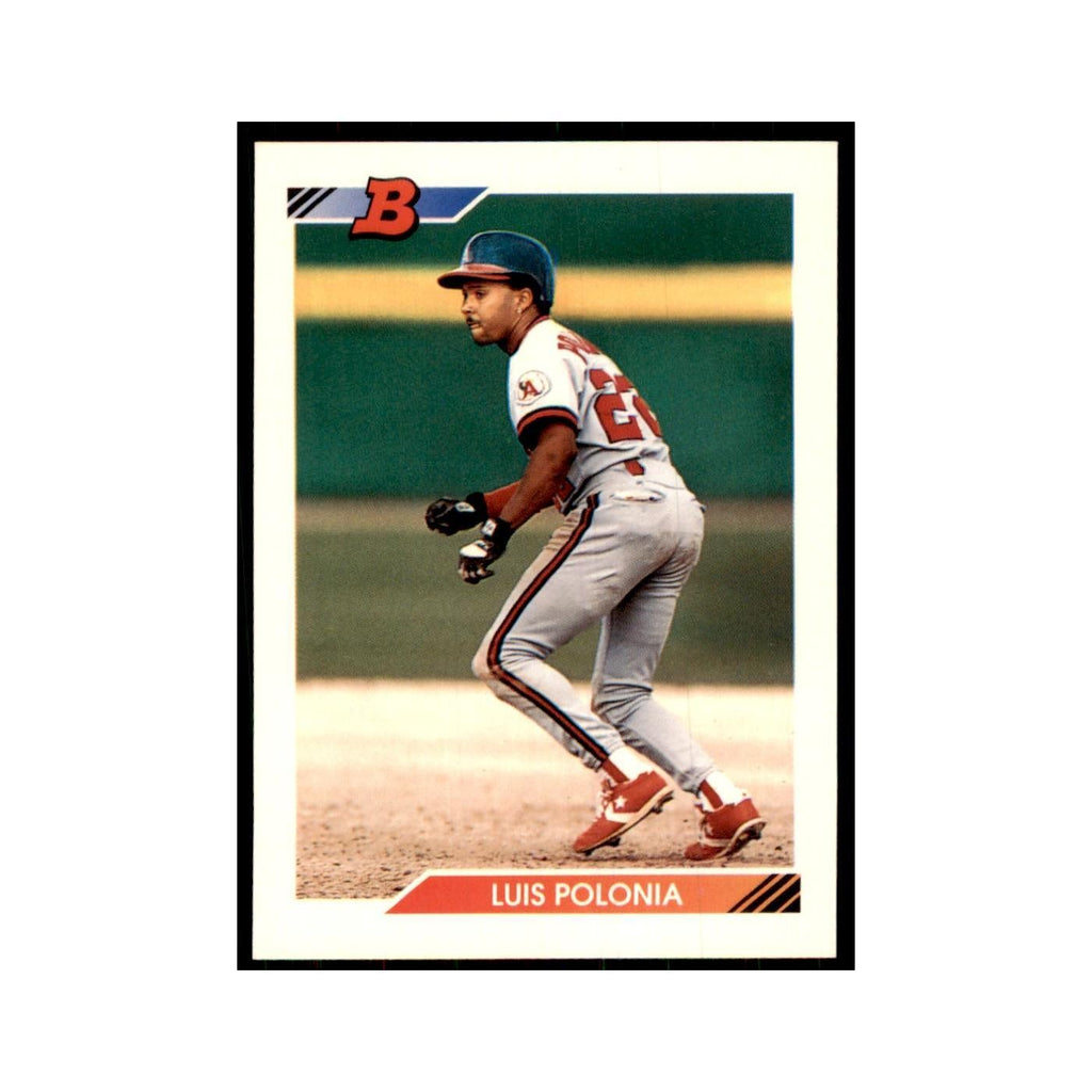 1992 Bowman Luis Polonia Baseball Cards #582