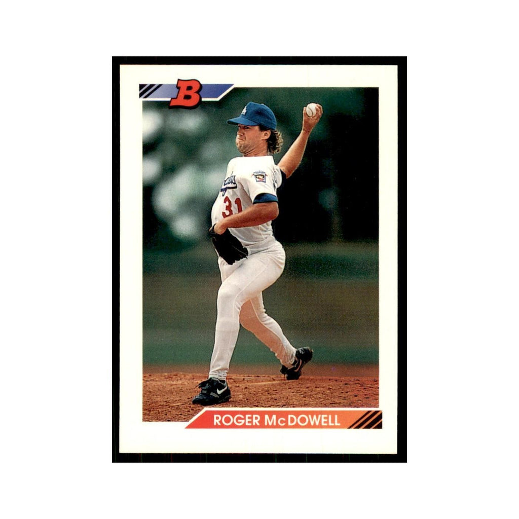 1992 Bowman Roger McDowell Baseball Cards #657