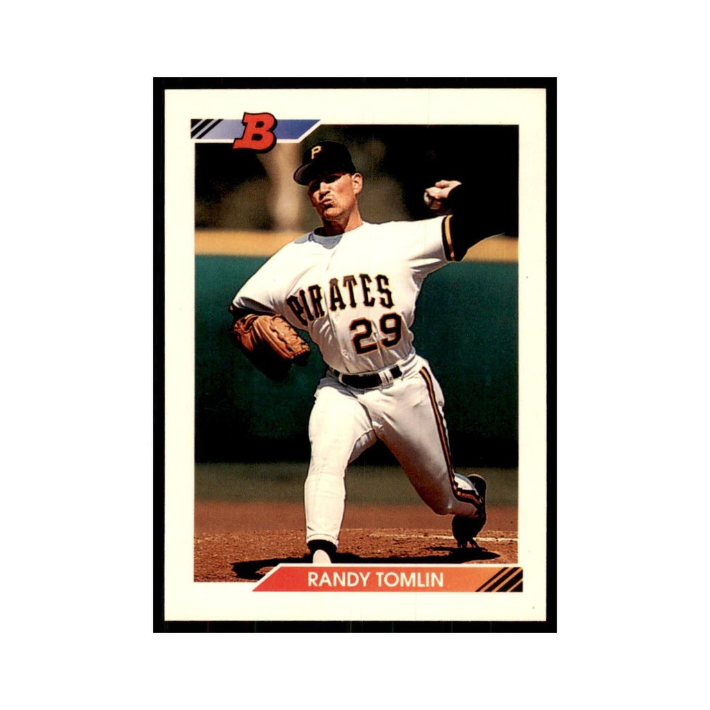 1992 Bowman Randy Tomlin Baseball Cards #495