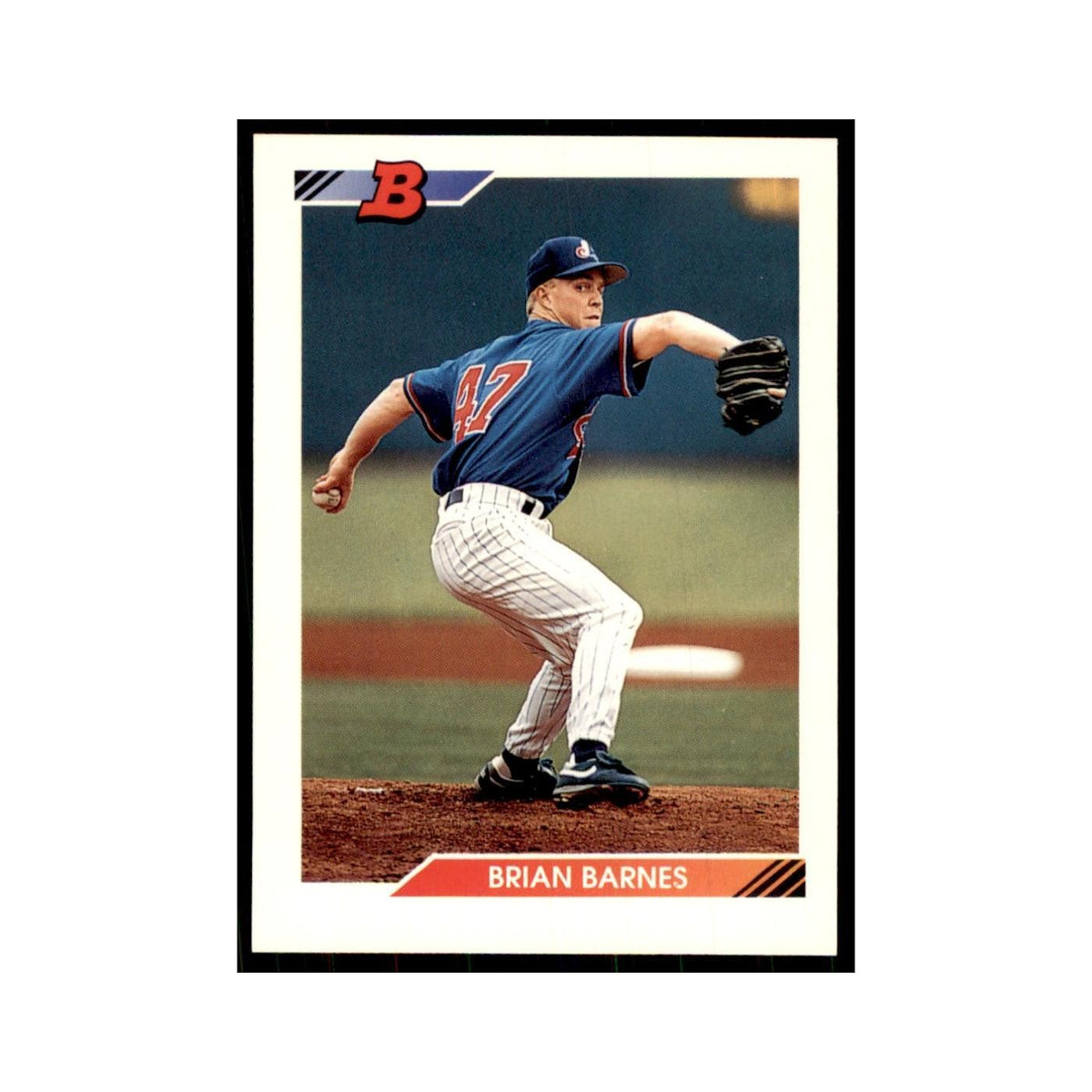 1992 Bowman Brian Barnes Baseball Cards #501