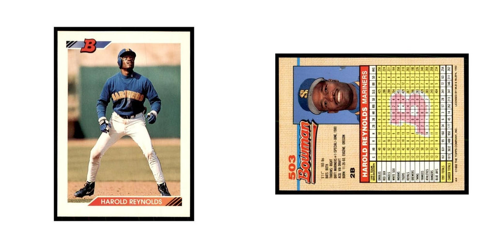1992 Bowman Harold Reynolds Baseball Cards #503