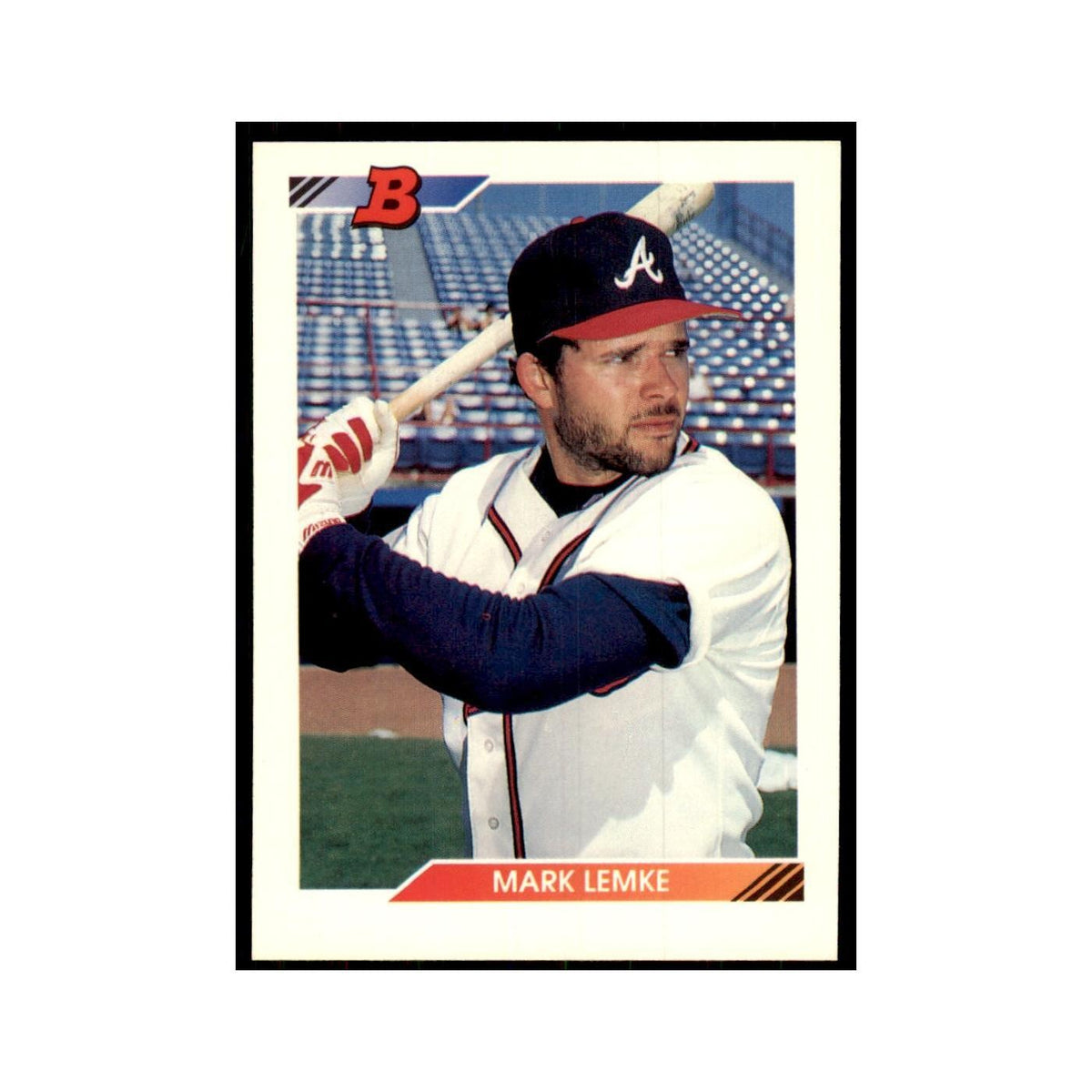 1992 Bowman Mark Lemke Baseball Cards #663