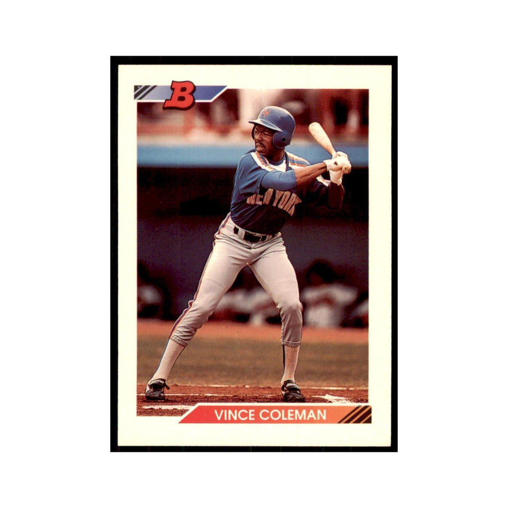 1992 Bowman Vince Coleman Baseball Cards #613