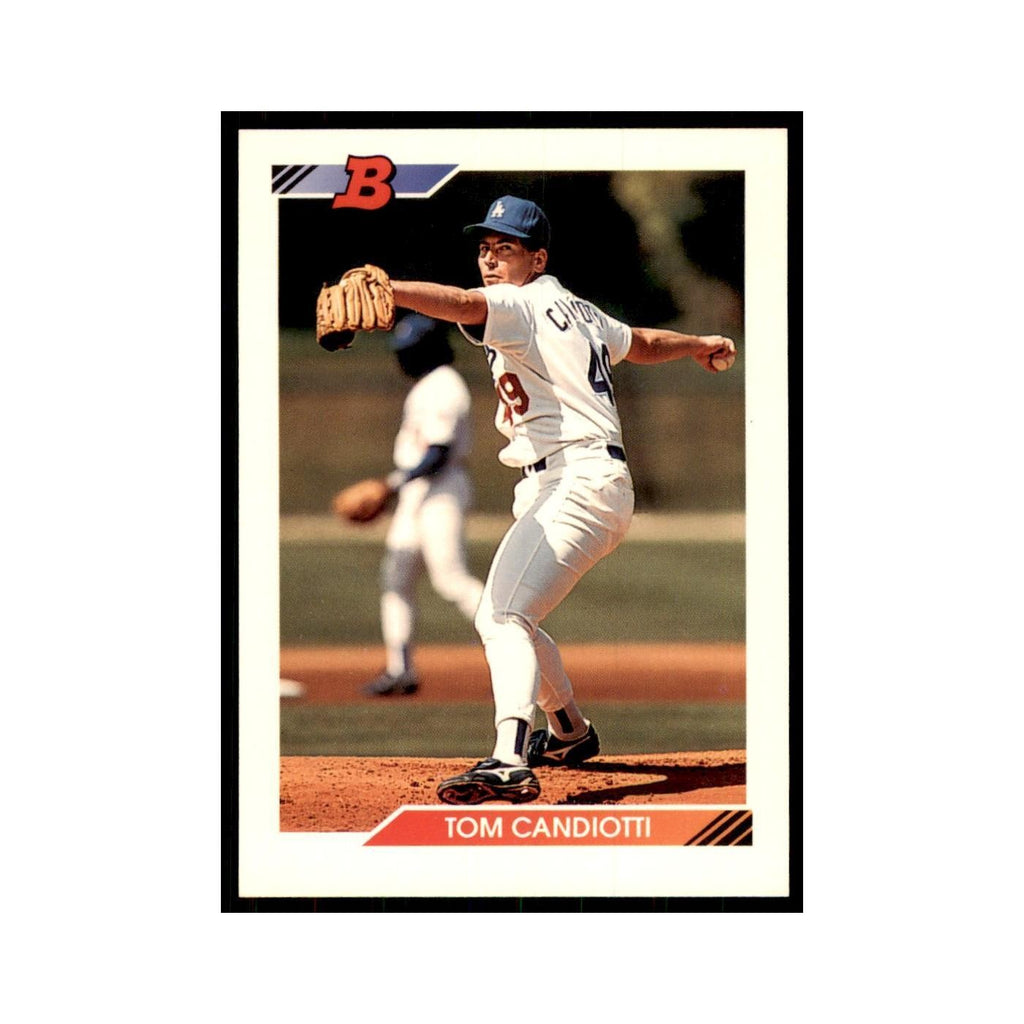 1992 Bowman Tom Candiotti Baseball Cards #606