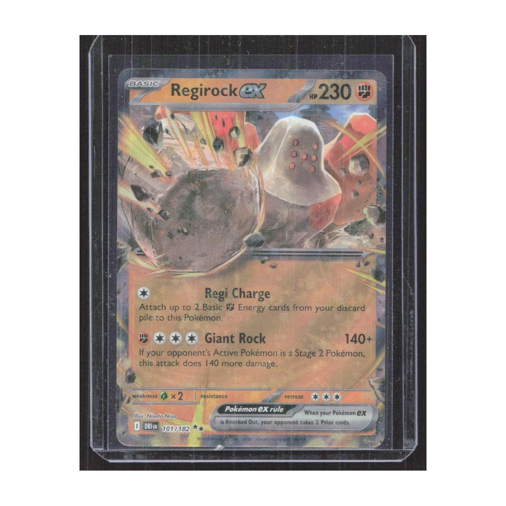 2025 Pokemon Destined Rivals Regirock EX #101