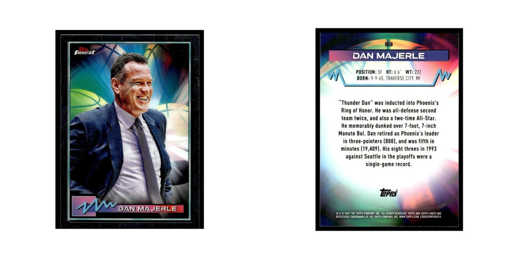 Dan Majerle 2021 Topps Finest #53 Basketball Card NM