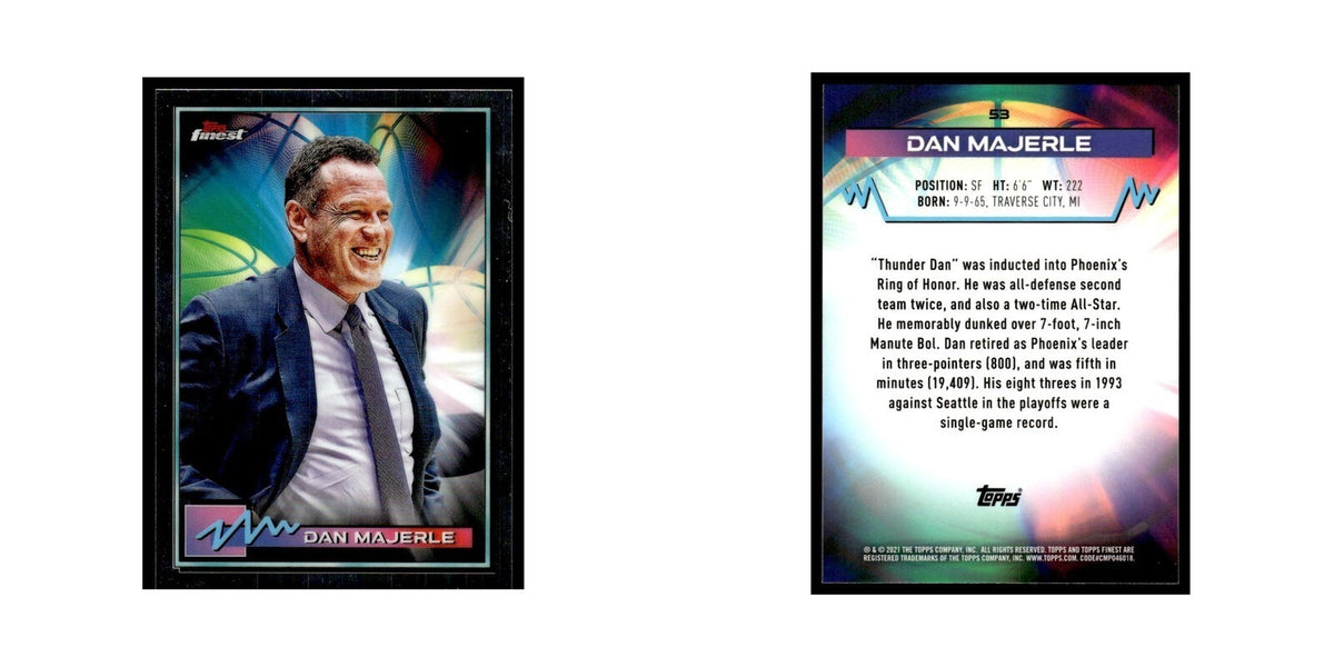 Dan Majerle 2021 Topps Finest #53 Basketball Card NM