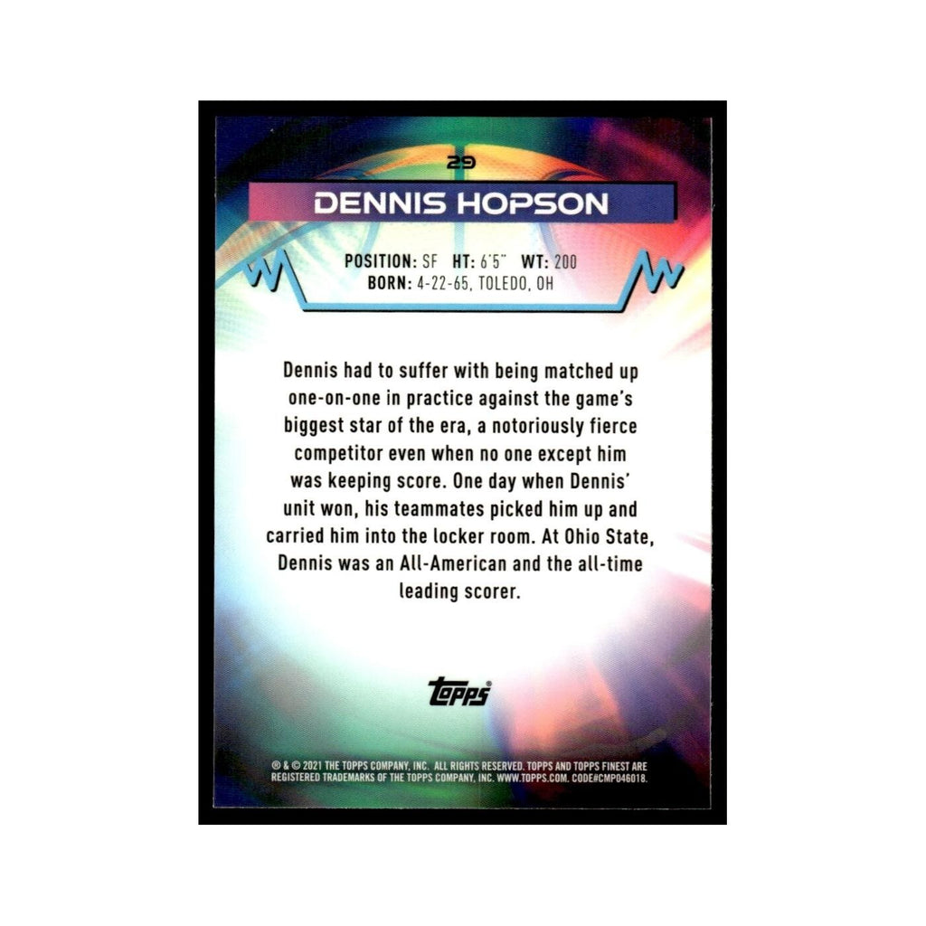 Dennis Hopson 2021 Topps Finest #29 Basketball Card NM