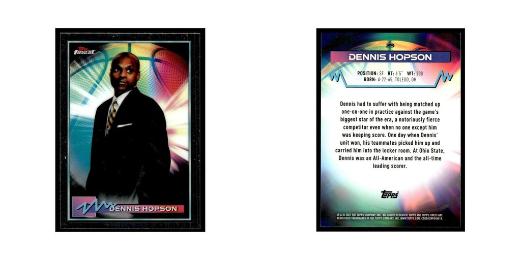 Dennis Hopson 2021 Topps Finest #29 Basketball Card NM