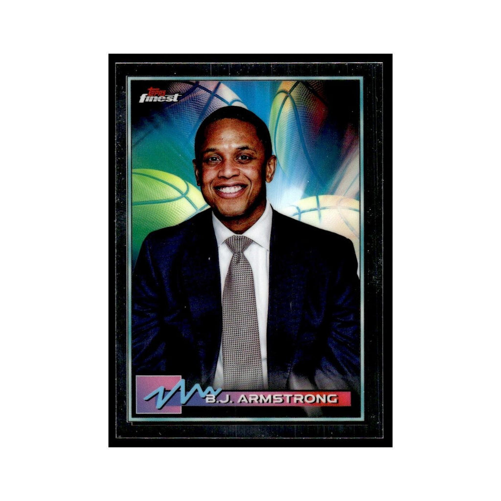 B.J. Armstrong 2021 Topps Finest #47 Basketball Card NM