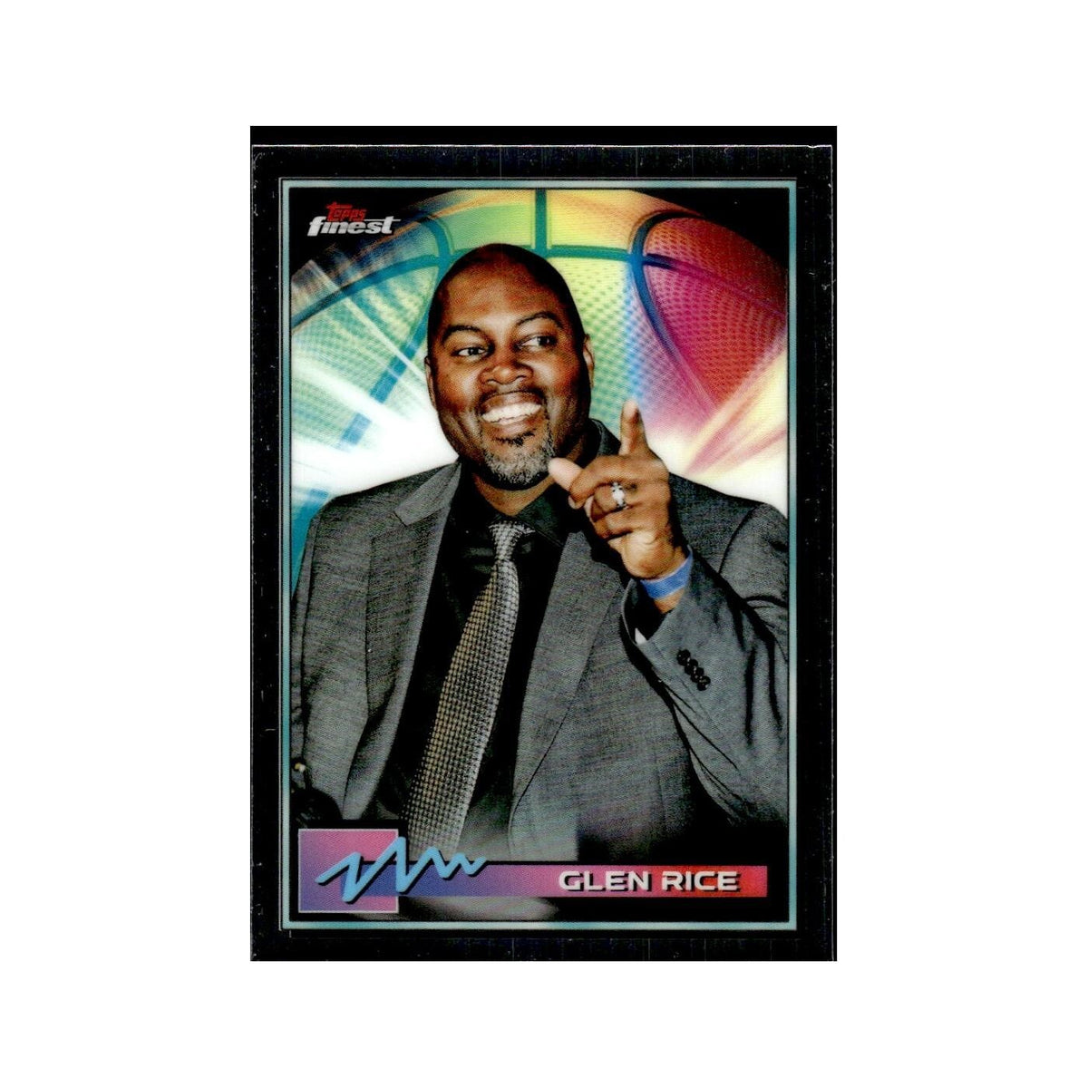 Glen Rice 2021 Topps Finest #28 Basketball Card NM