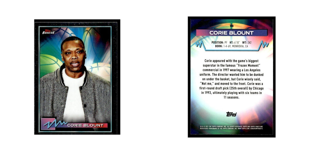 Corie Blount 2021 Topps Finest #18 Basketball Card NM