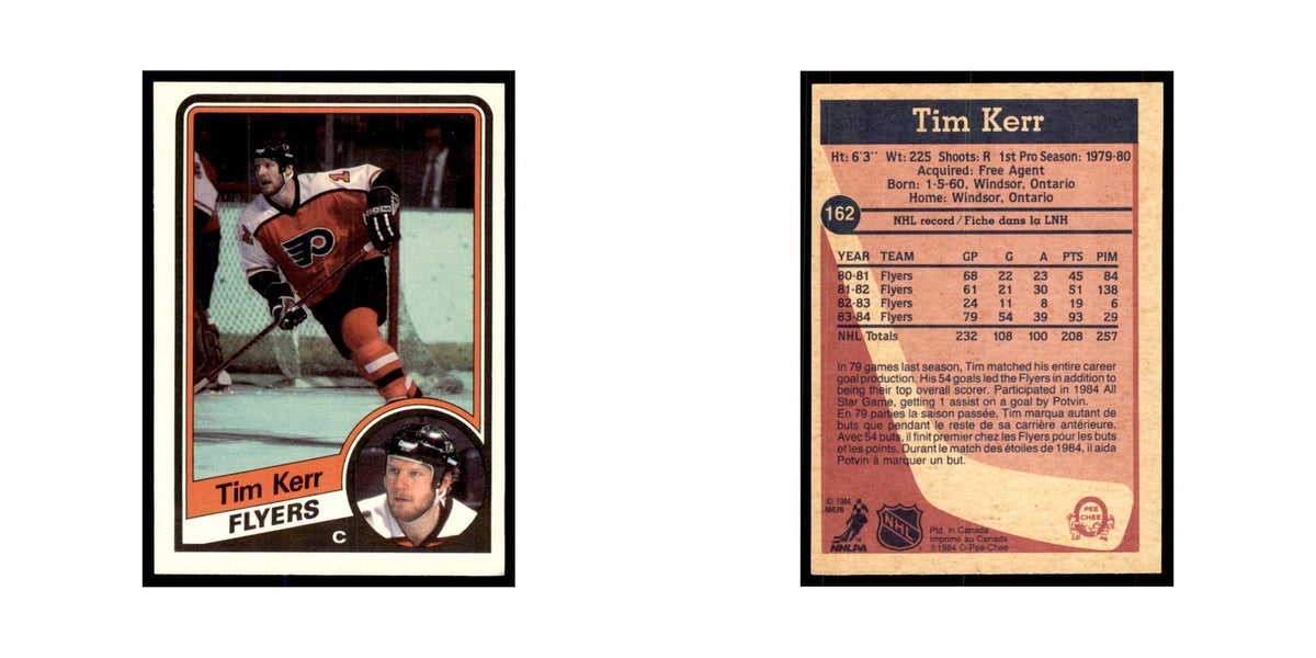 1984 O-Pee-Chee Tim Kerr Philadelphia Flyers #162