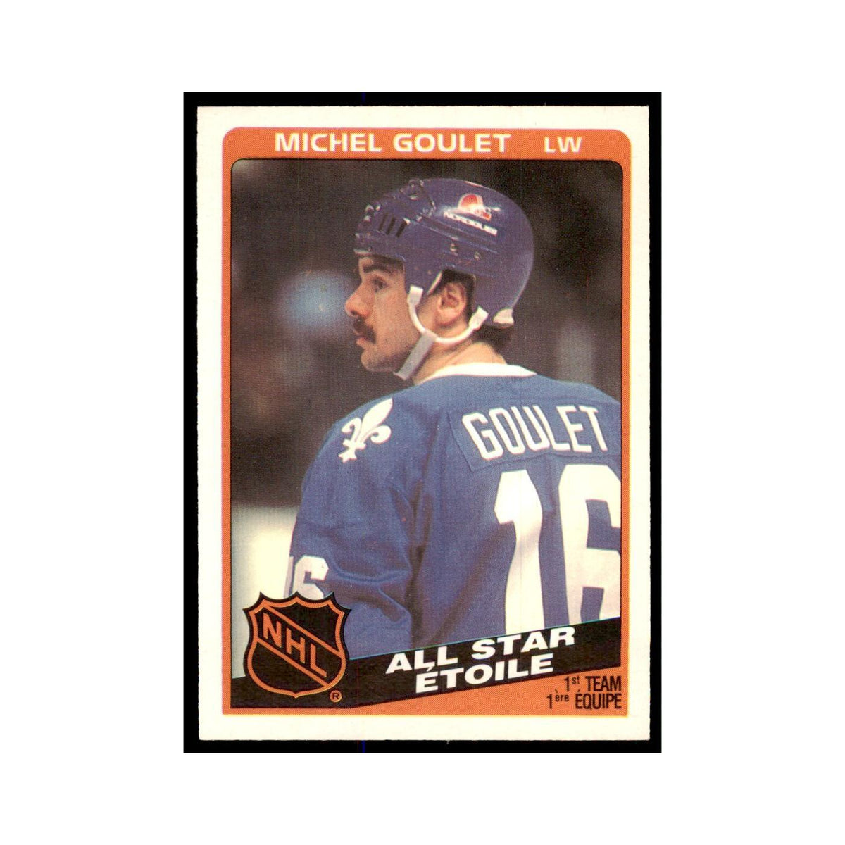 1984 O-Pee-Chee Michel Goulet Quebec Nordiques #207