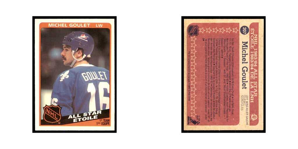 1984 O-Pee-Chee Michel Goulet Quebec Nordiques #207