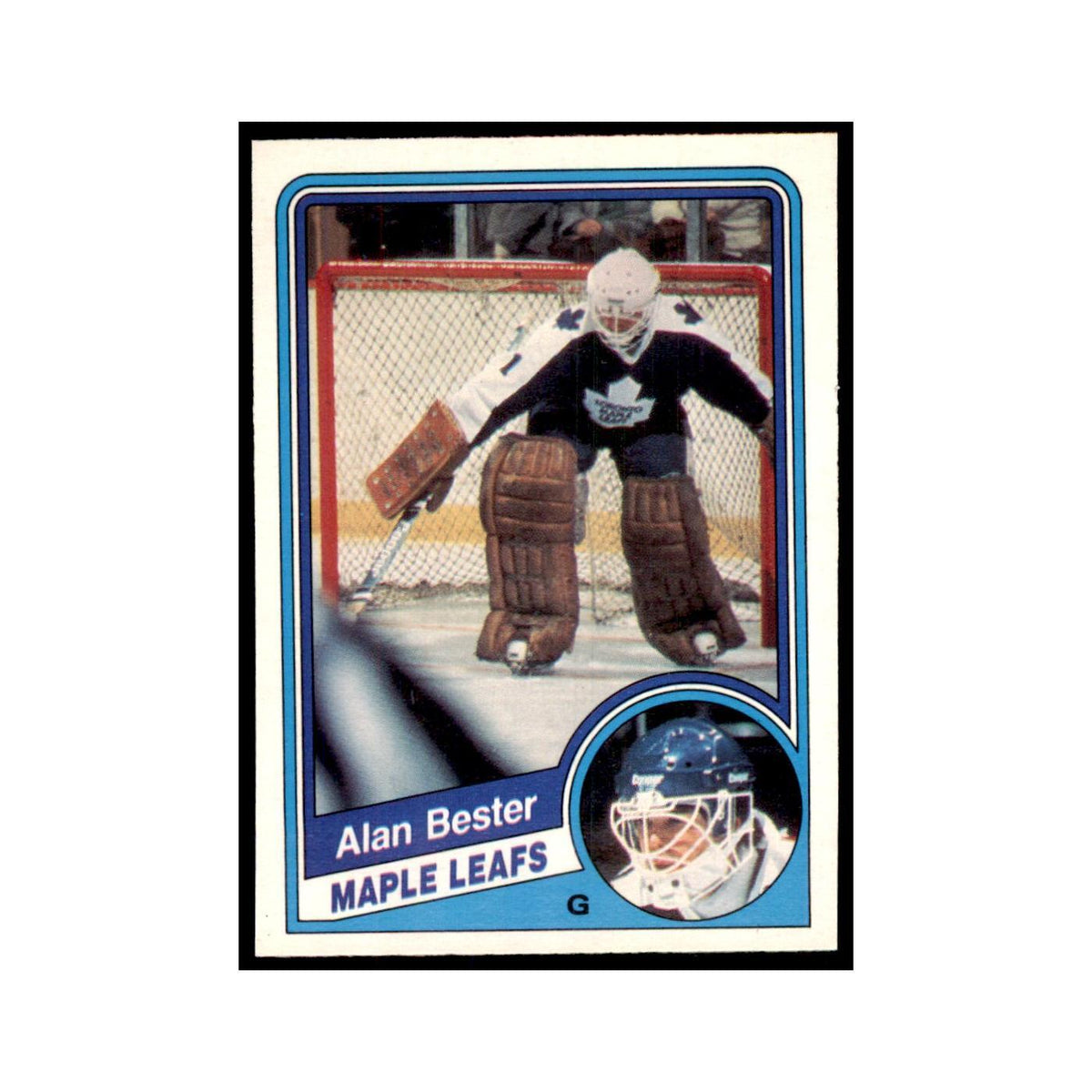 1984 O-Pee-Chee Allan Bester RC Toronto Maple Leafs #297