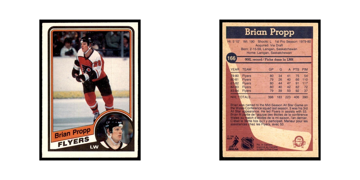 1984 O-Pee-Chee Brian Propp Philadelphia Flyers #166