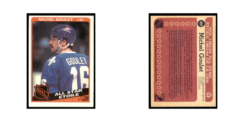 1984 O-Pee-Chee Michel Goulet Quebec Nordiques #207