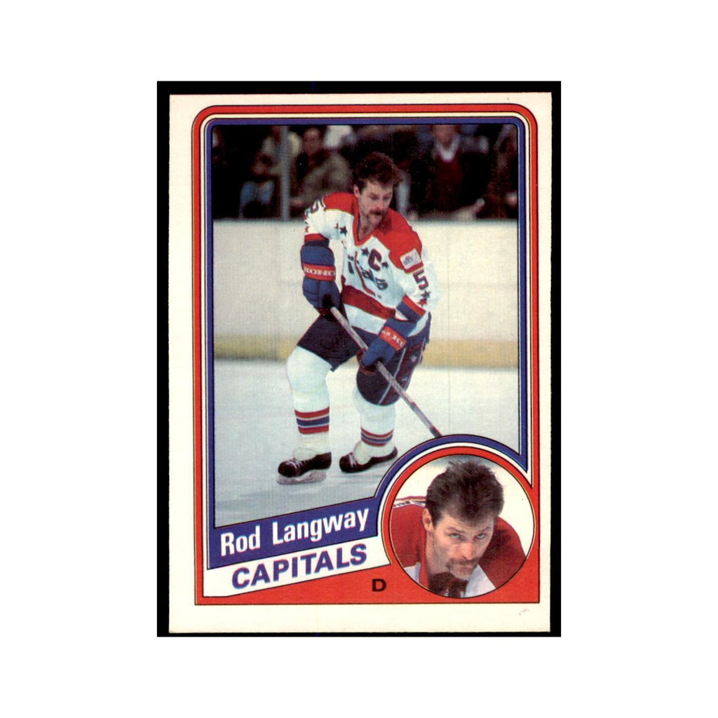1984 O-Pee-Chee Rod Langway Washington Capitals #202