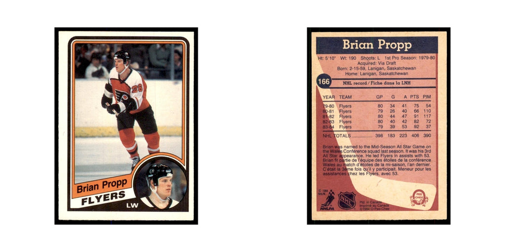 1984 O-Pee-Chee Brian Propp Philadelphia Flyers #166