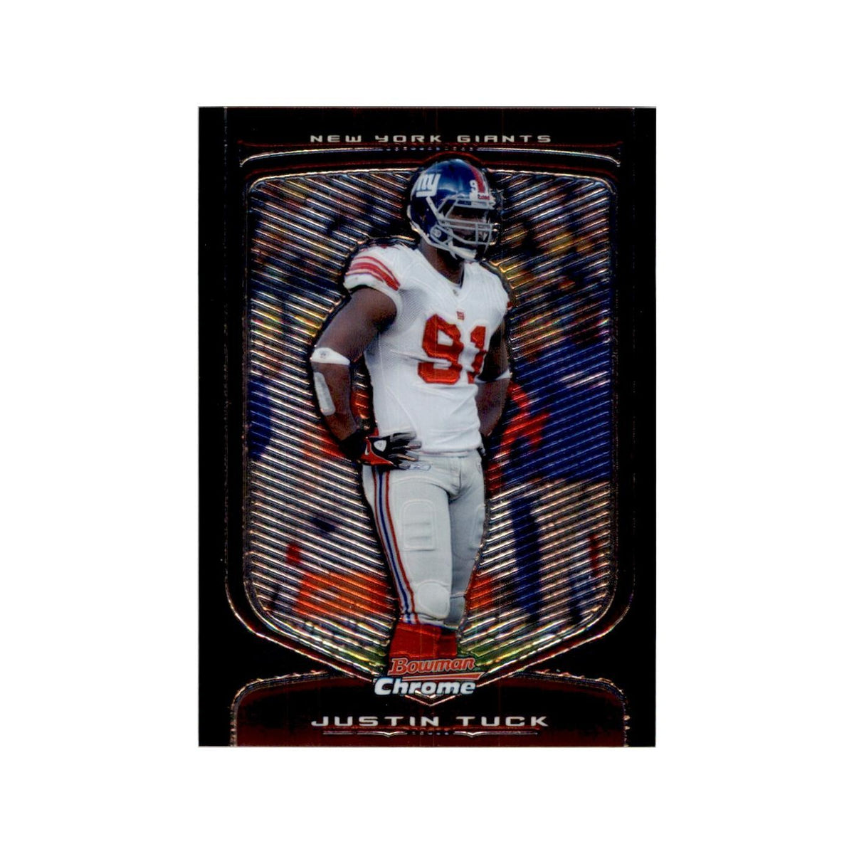2009 Bowman Chrome Justin Tuck Football Cards #110.0