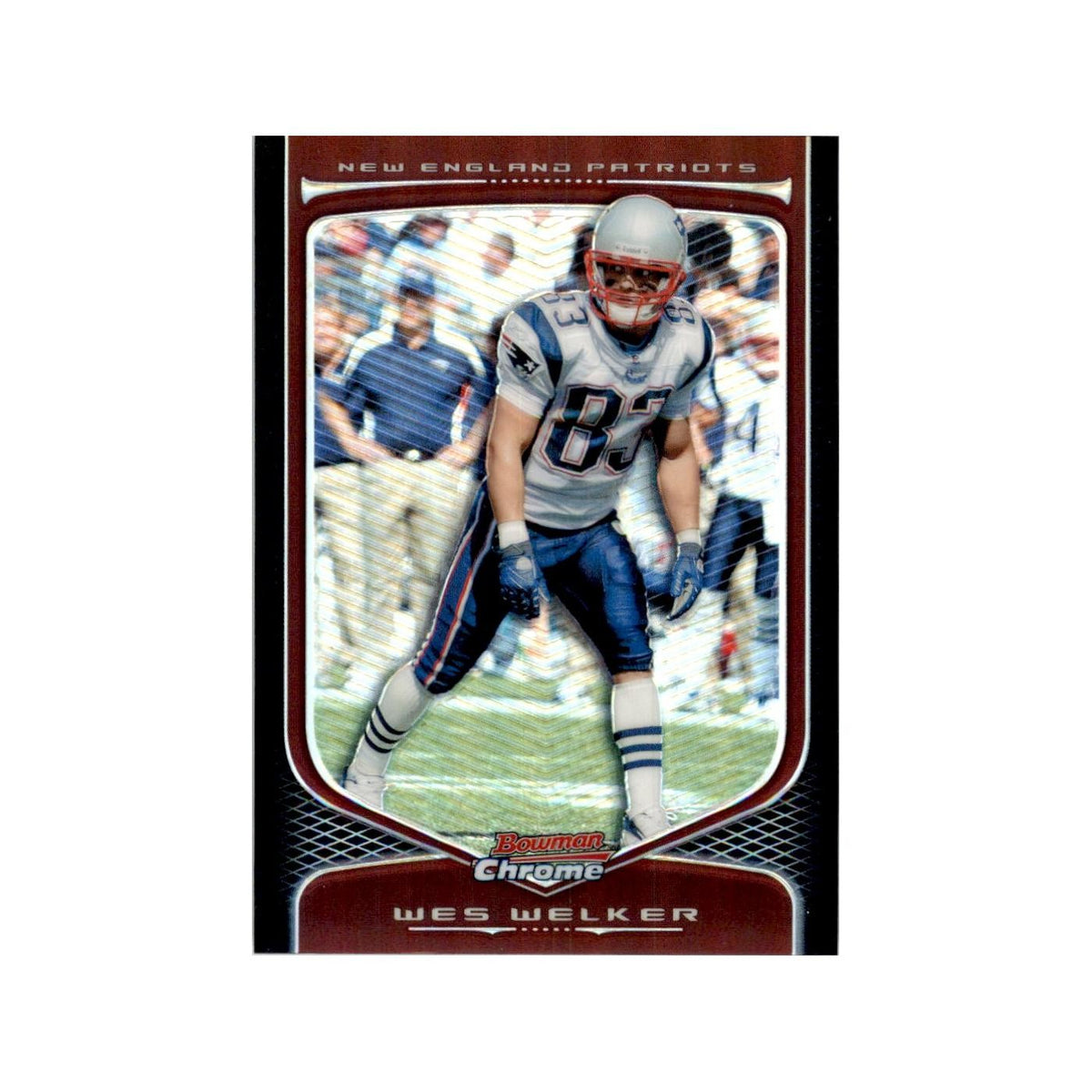 2009 Bowman Chrome Wes Welker Football Cards #80.0