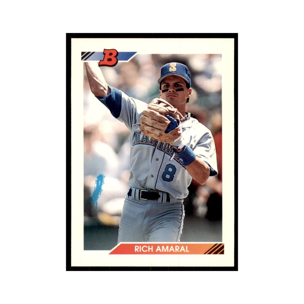 1992 Bowman Rich Amaral Baseball Cards #386
