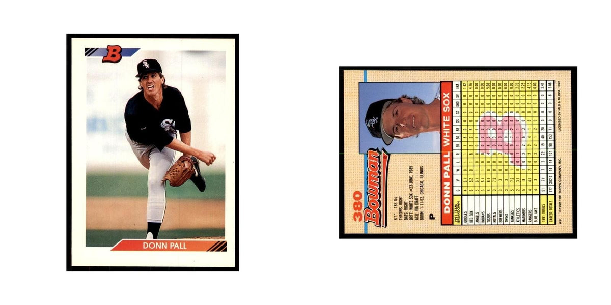 1992 Bowman Donn Pall Baseball Cards #380