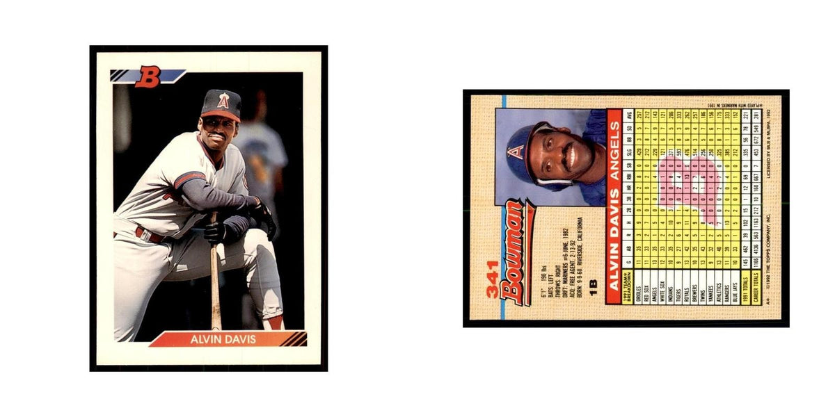 1992 Bowman Alvin Davis Baseball Cards #341
