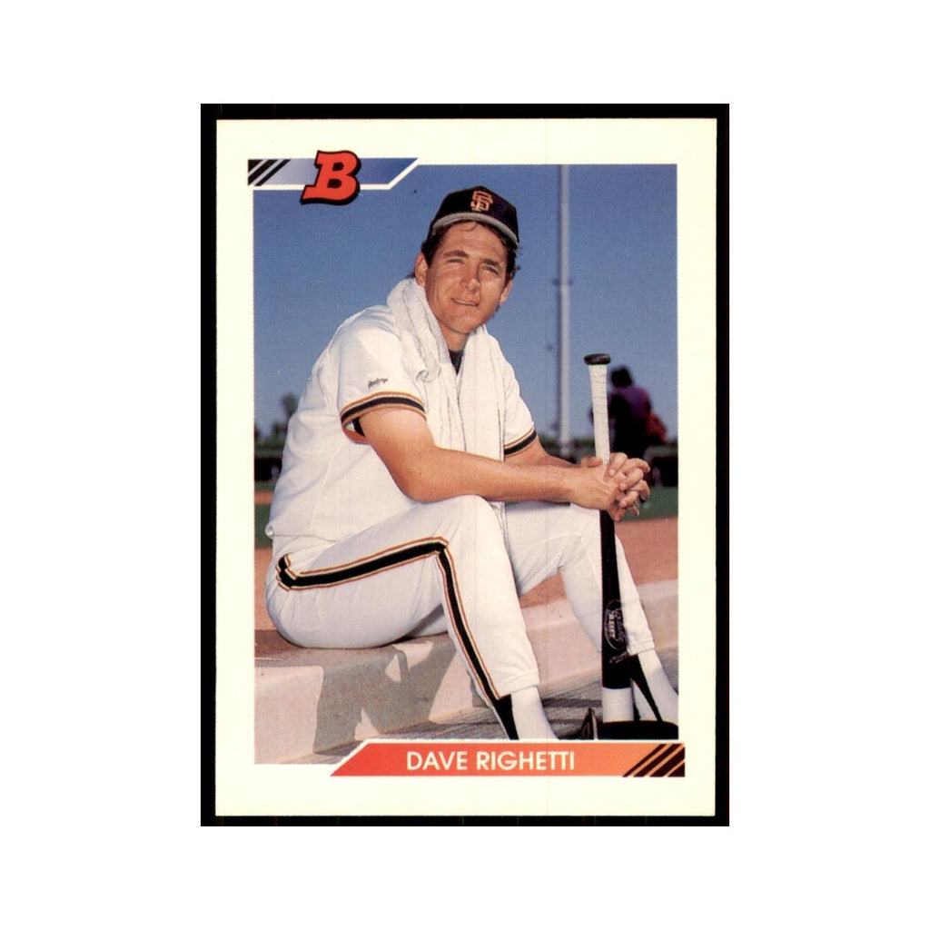 1992 Bowman Dave Righetti Baseball Cards #324