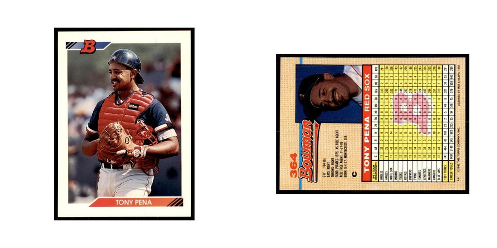 1992 Bowman Tony Pena Baseball Cards #364