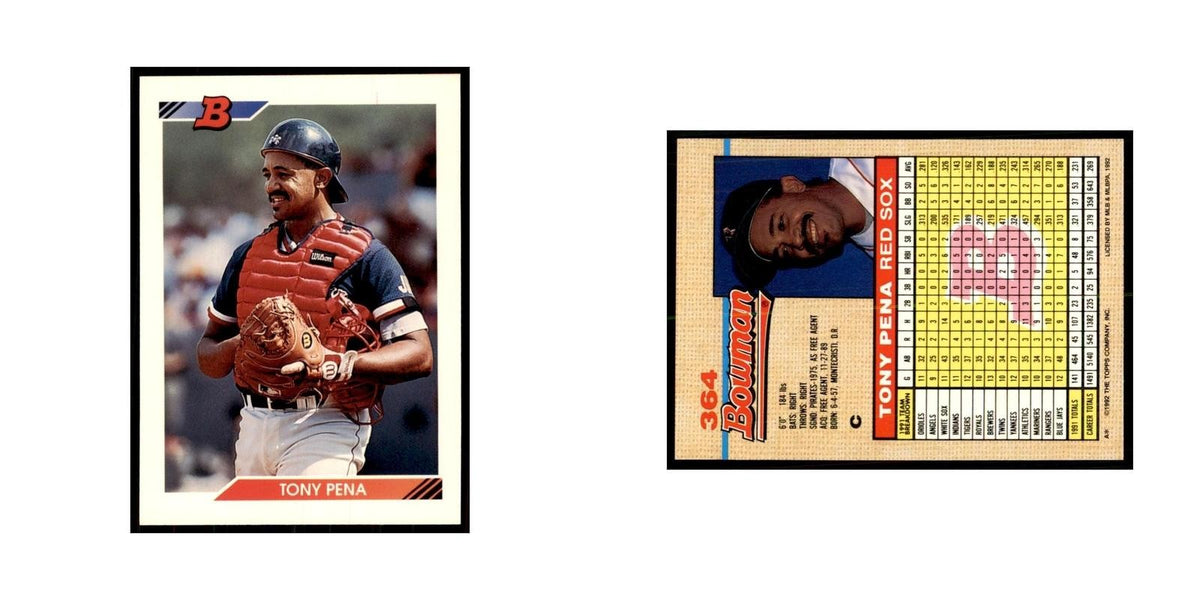 1992 Bowman Tony Pena Baseball Cards #364