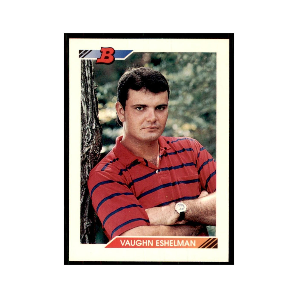 1992 Bowman Vaughn Eshelman Baseball Cards #318