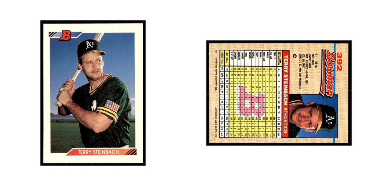 1992 Bowman Terry Steinbach Baseball Cards #392