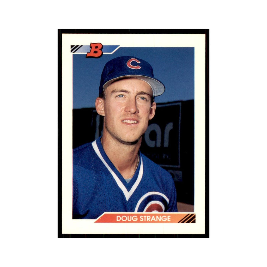 1992 Bowman Doug Strange Baseball Cards #322