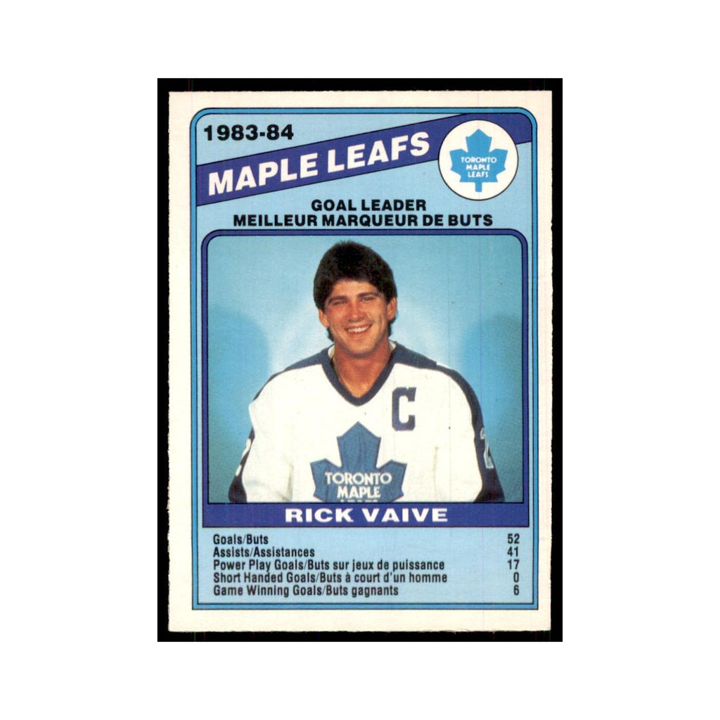 1984 O-Pee-Chee Rick Vaive Toronto Maple Leafs #368
